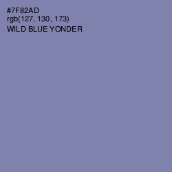 #7F82AD - Wild Blue Yonder Color Image